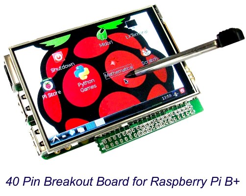 2.8/3.5 inch Display for Raspberry Pi A+/B+/ 2/ Zero/ 3 (40 pin)